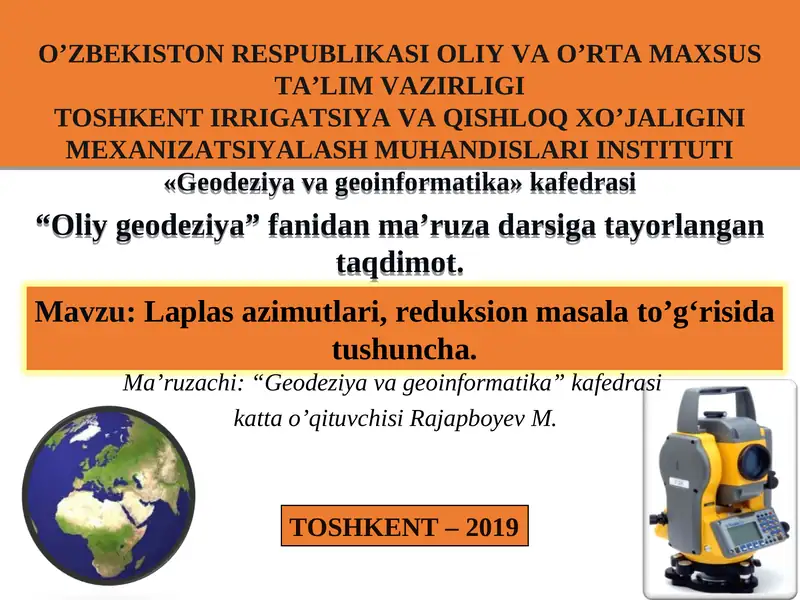 Oliy geodeziya
