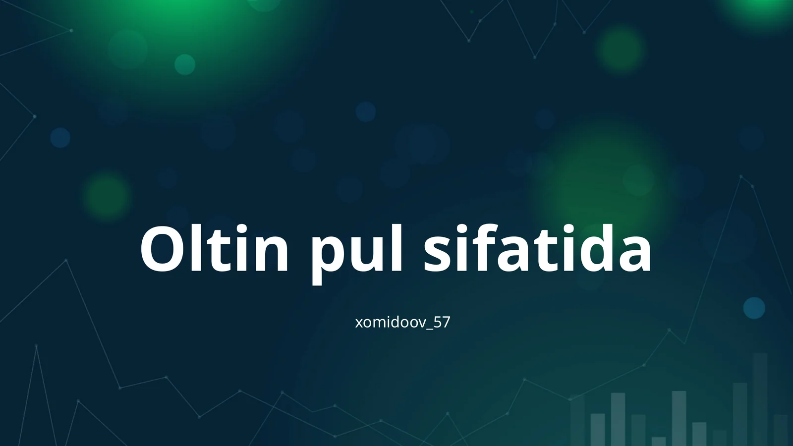 Oltin pul sifatida