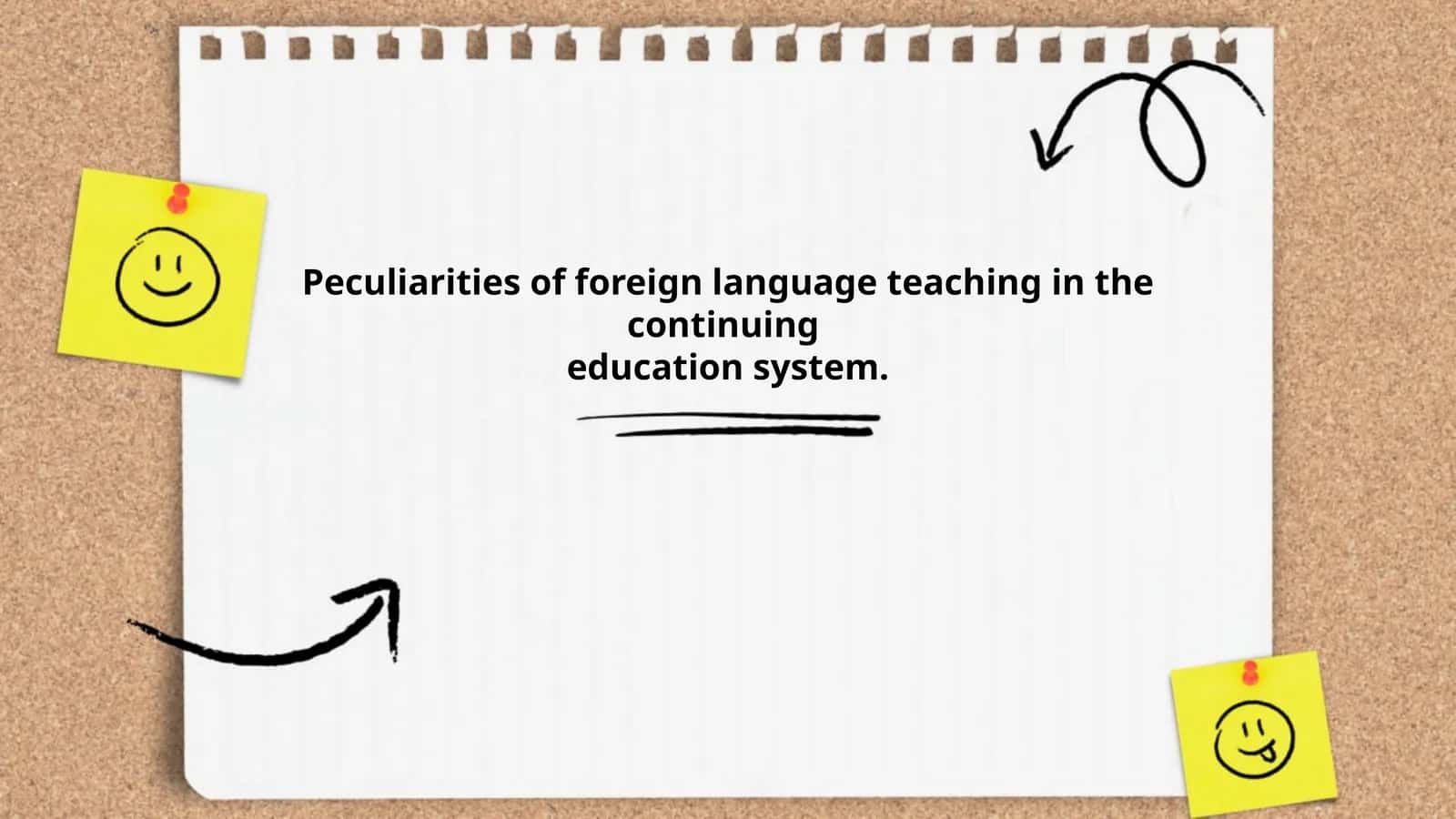 Peculiarities of foreign language teaching in the continuing education system