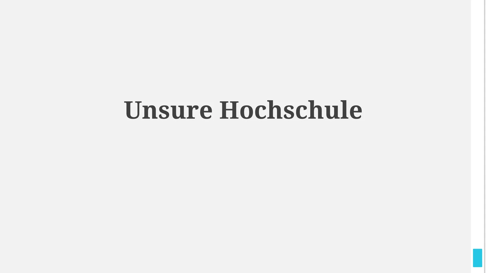 Unsicher Hochschule