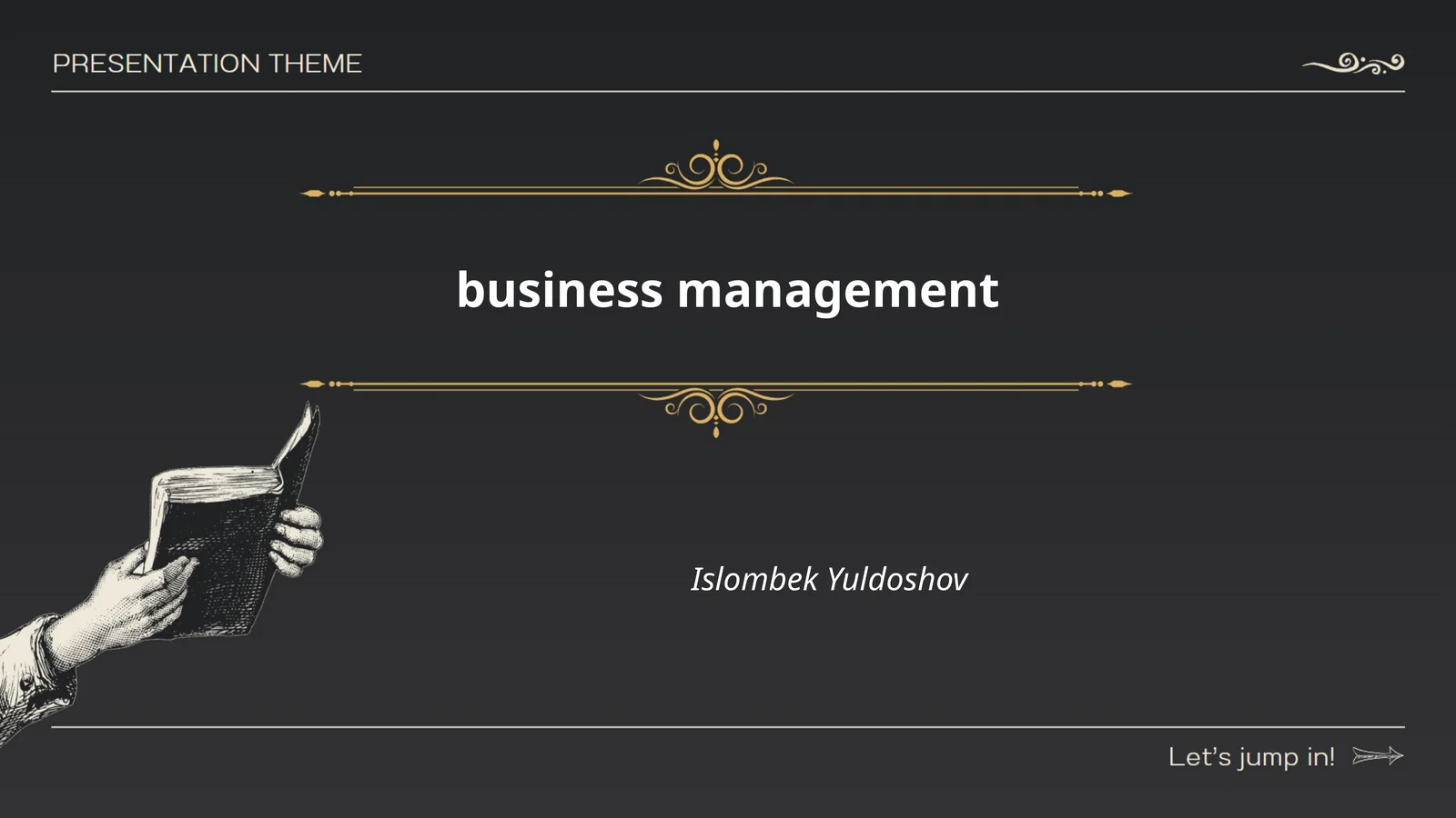 Business Management by Islombek Yuldoshov