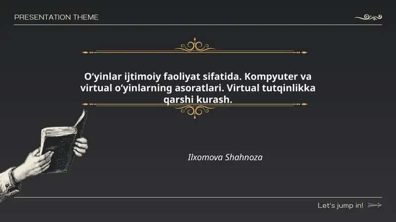 Oʻyinlar ijtimoiy faoliyat sifatida