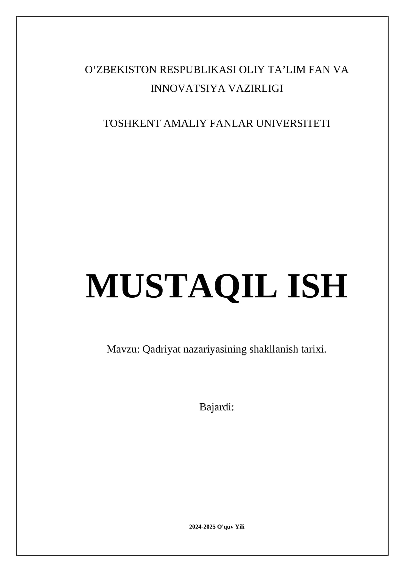 Qadriyat nazariyasining shakllanish tarixi