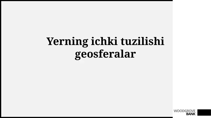 Seysmik to'lqinlar va Yerning tuzilishi