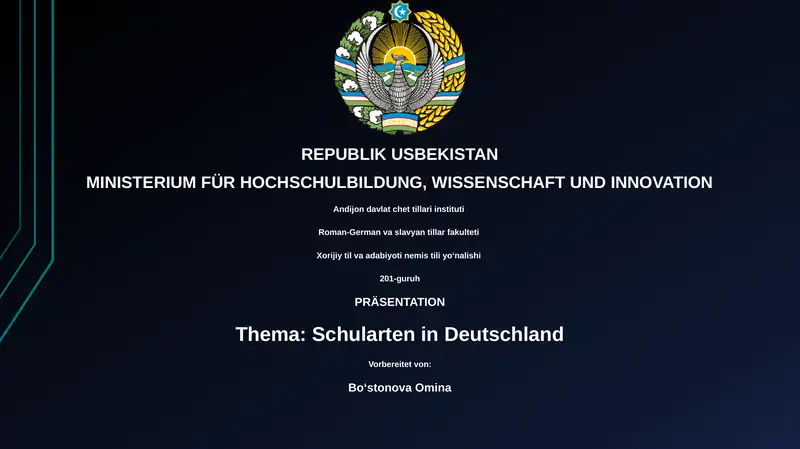 Schularten in Deutschland