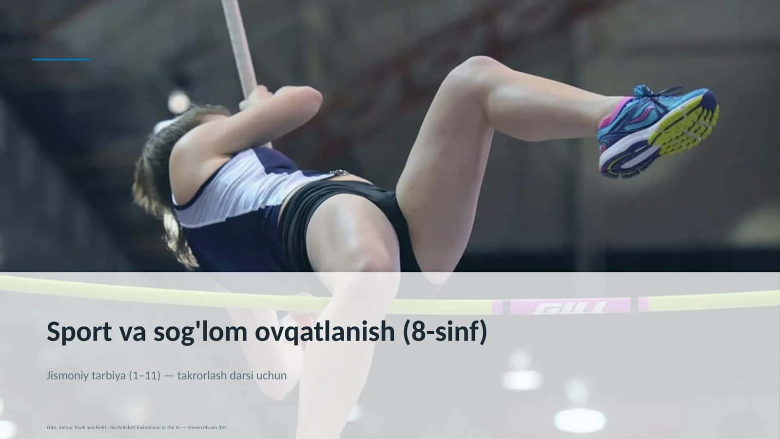 Sport va sog'lom ovqatlanish (8-sinf)