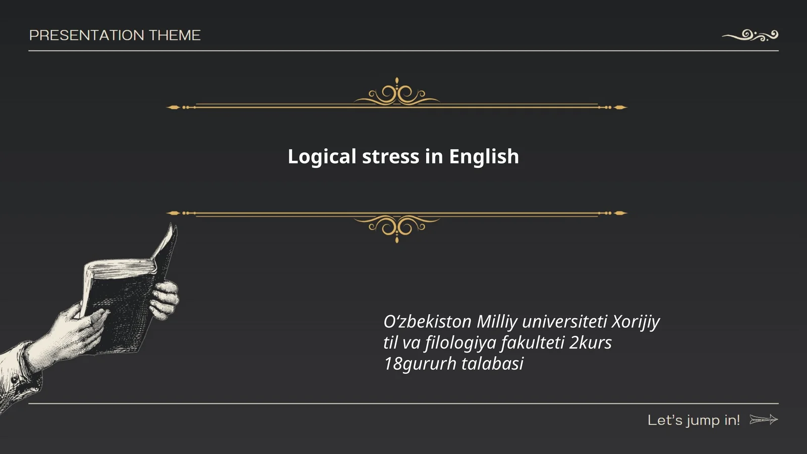 Logical stress in English