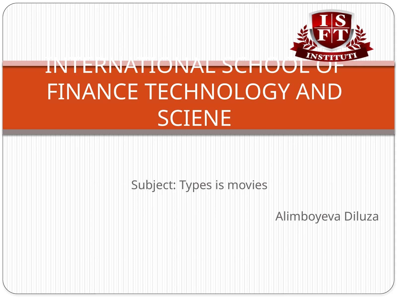 Four Basic Types of Movies