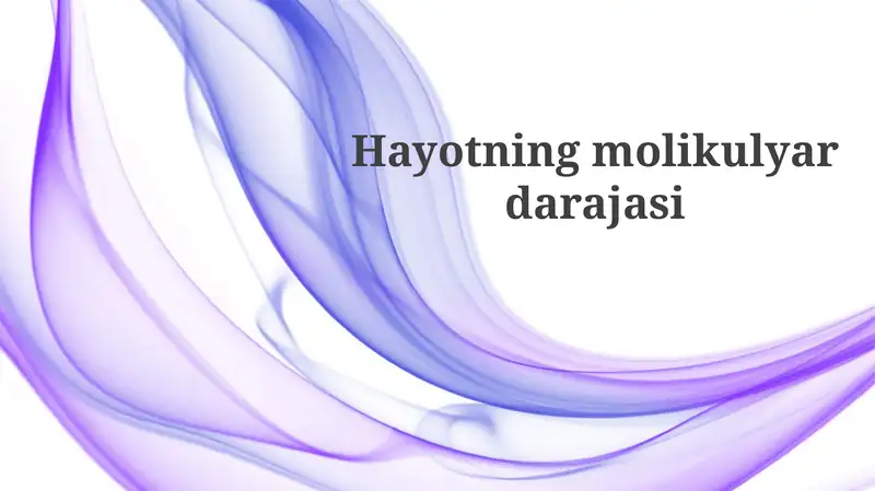 Hayotning molikulyar darajasi