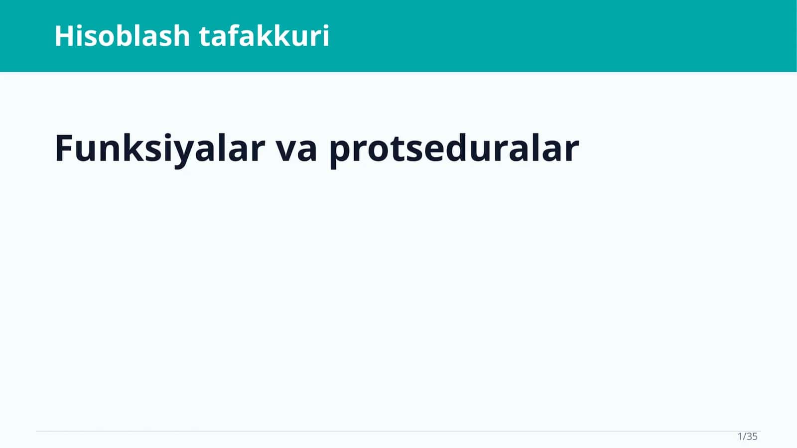 Hisoblash tafakkuri
