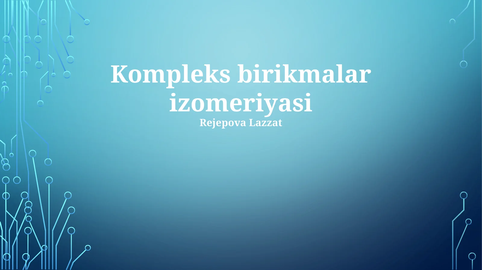 Kompleks birikmalar izomeriyasi