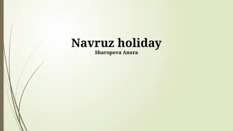 Navruz holiday