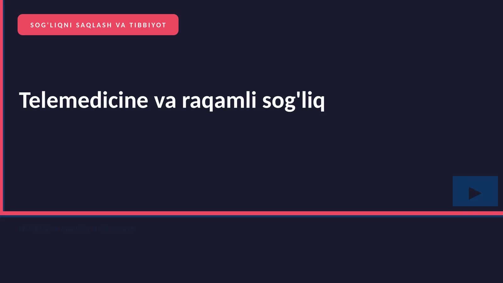 Telemedicine va raqamli sog'liq