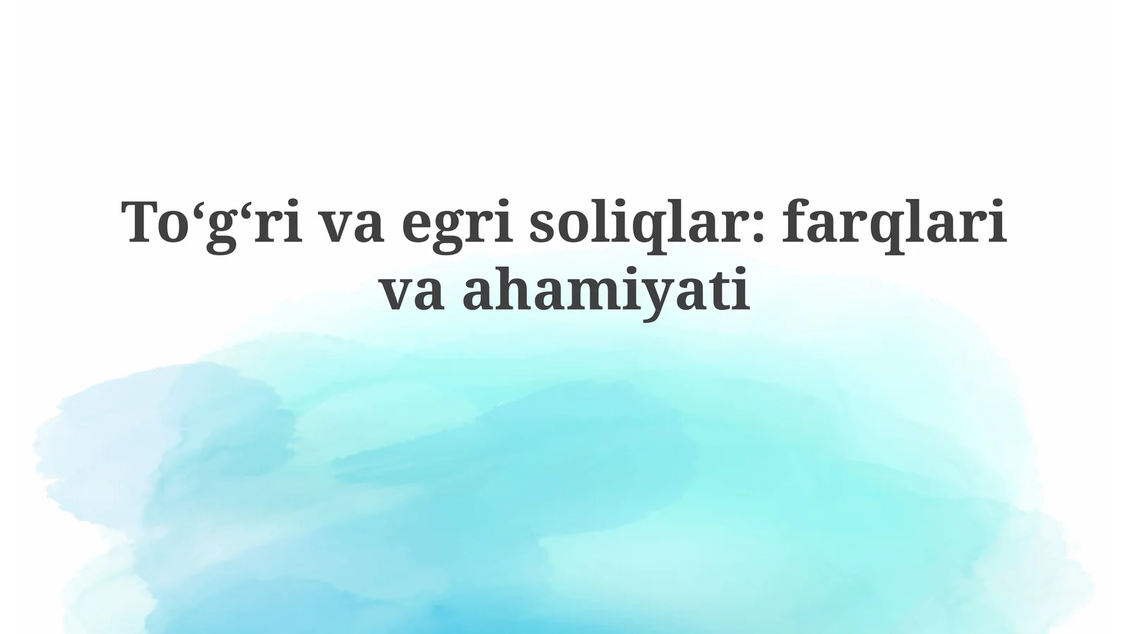 To'g'ridan-to'g'ri va bilvosita soliqlar: Ta'riflar va asosiy xususiyatlar
