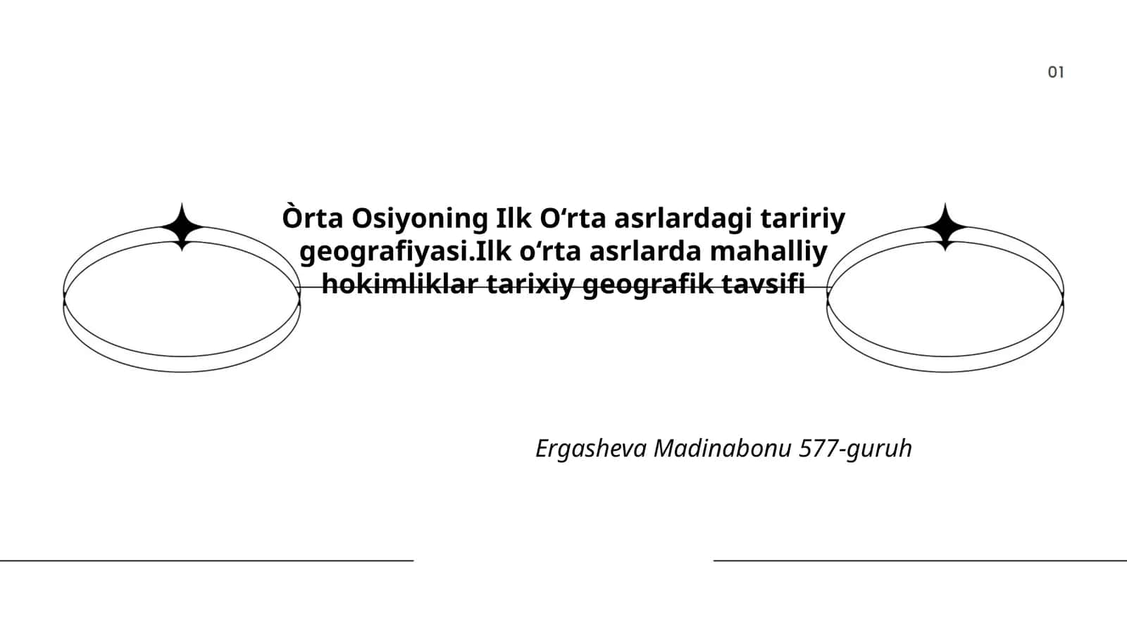 Òrta Osiyoning Ilk O‘rta asrlardagi taririy geografiyasi