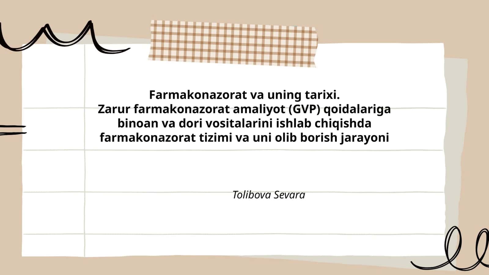 Farmakonazorat va uning tarixi