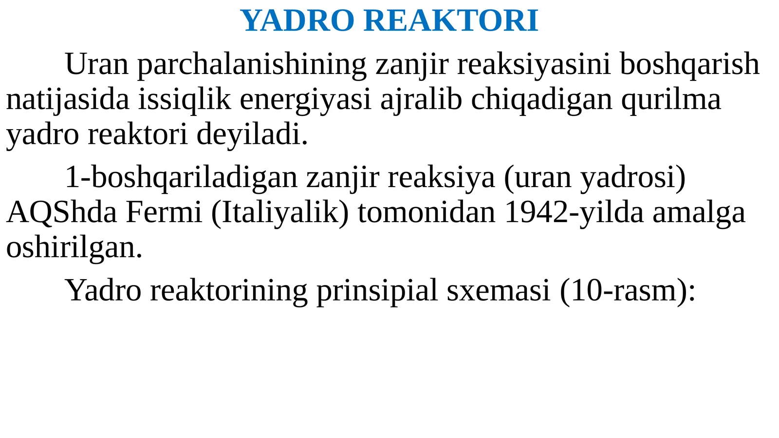 YADRO REAKTORI
