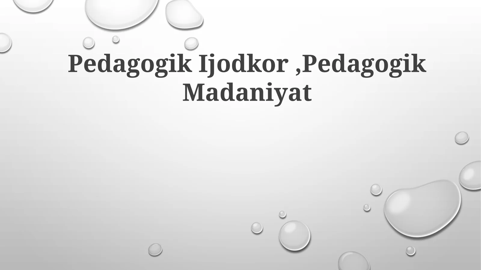 Pedagogik Ijodkor