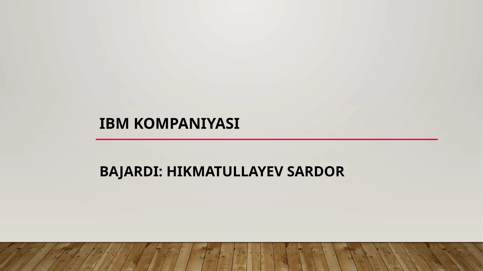 IBM KOMPANIYASI