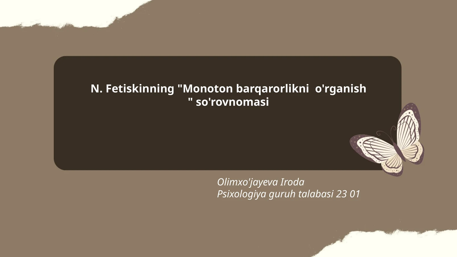 Monoton barqarorlikni o'rganish