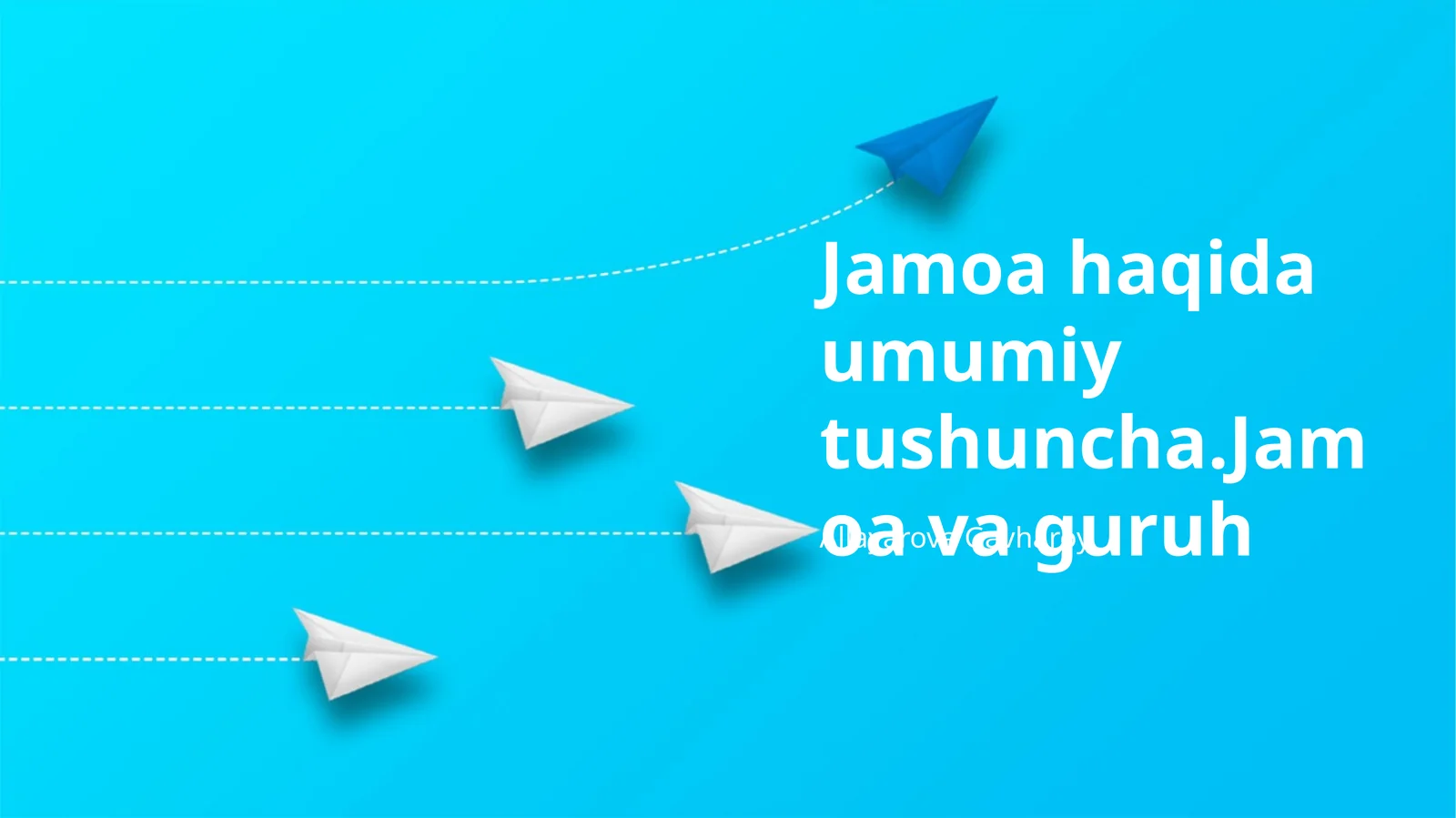 Jamoa va guruh farqi