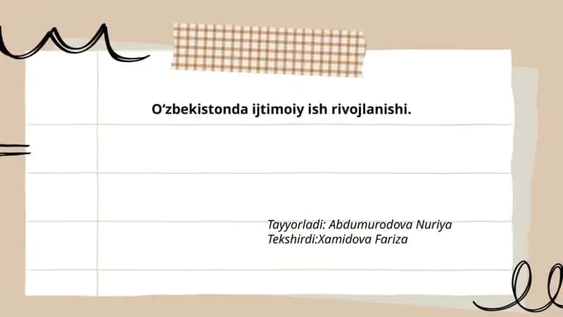 Ijtimoiy ishning Oʻzbekistondagi tarixiy rivojlanishi