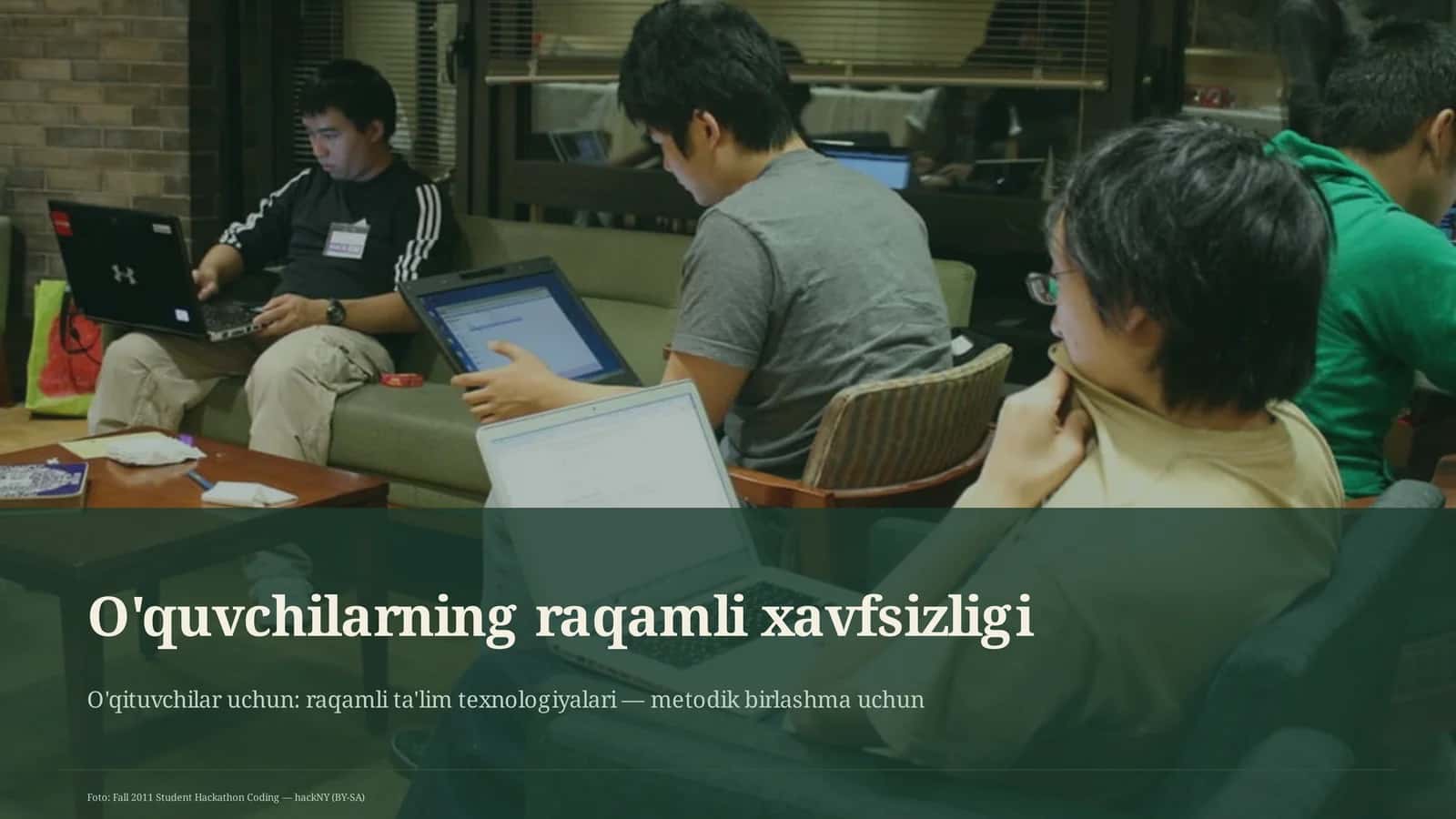 O'quvchilarning raqamli xavfsizligi