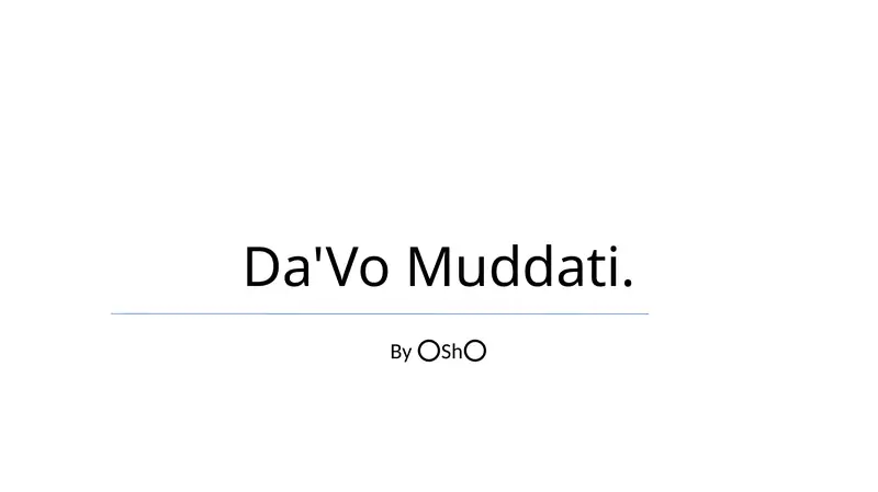 Da'Vo Muddati