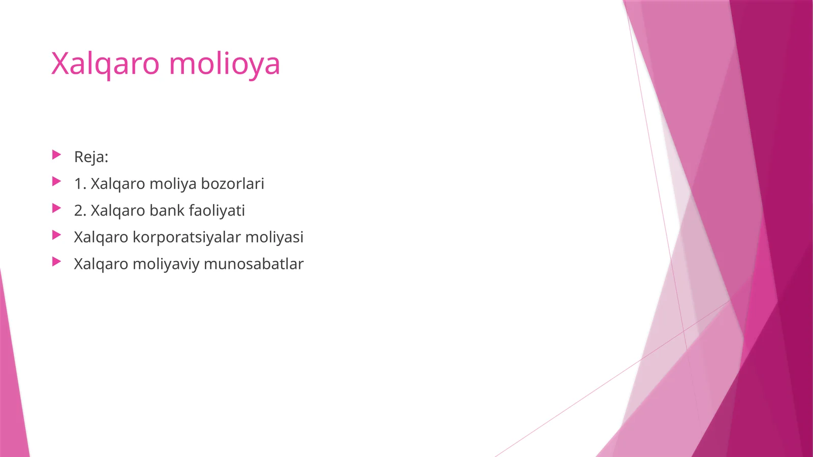 Xalqaro moliya