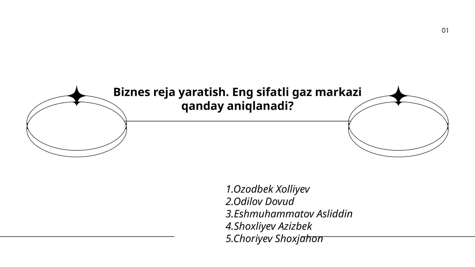 Biznes reja yaratish. Eng sifatli gaz markazi qanday aniqlanadi?