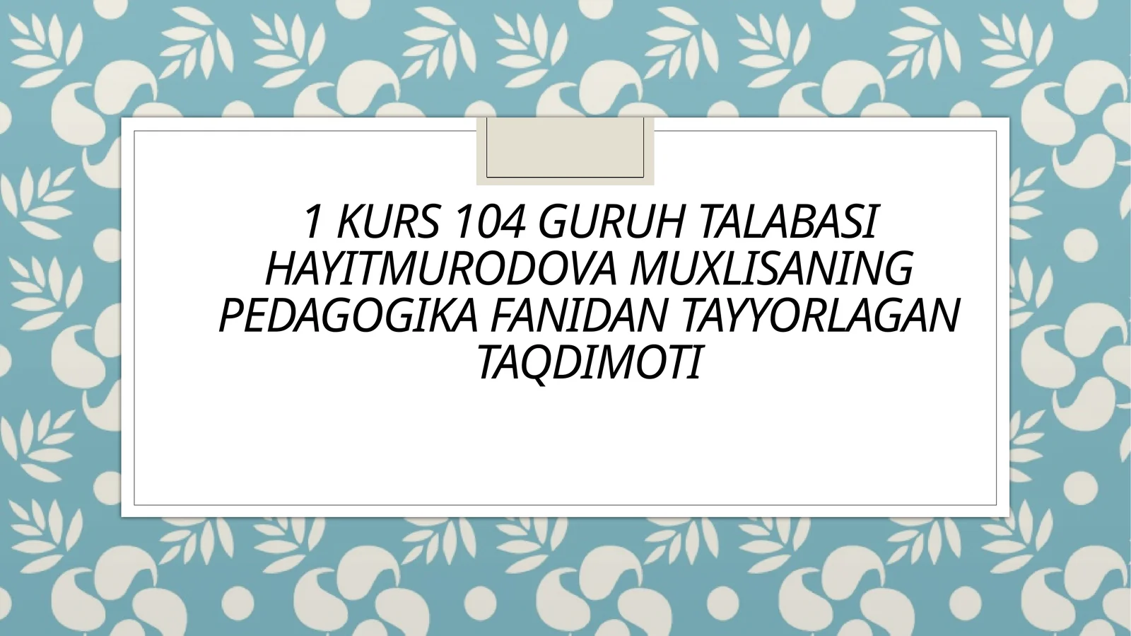Bolalarni maktabga tayyorlashda aqliy tarbiyaning ahamiyati