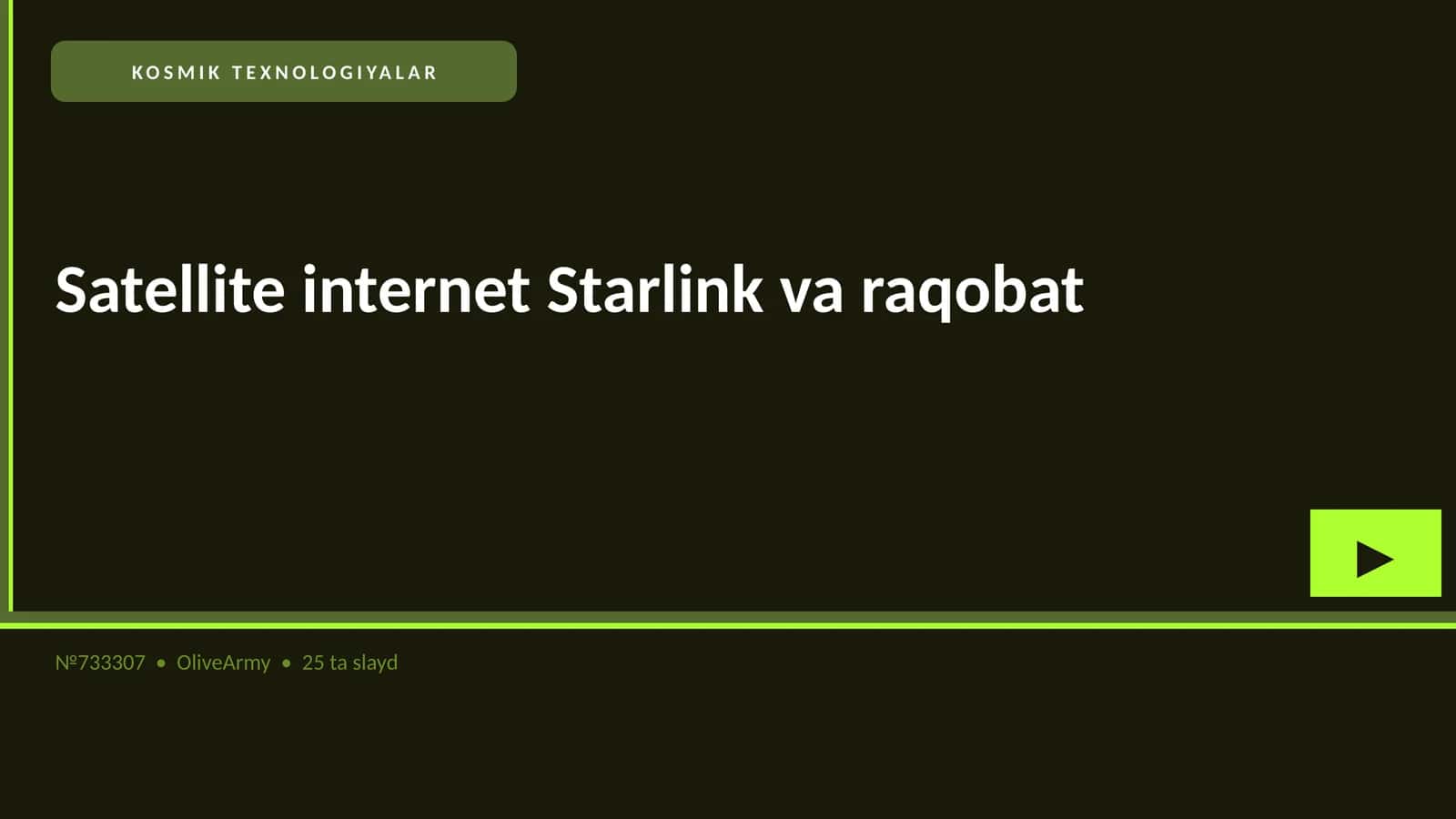 KOSMIK TEXNOLOGIYALAR
