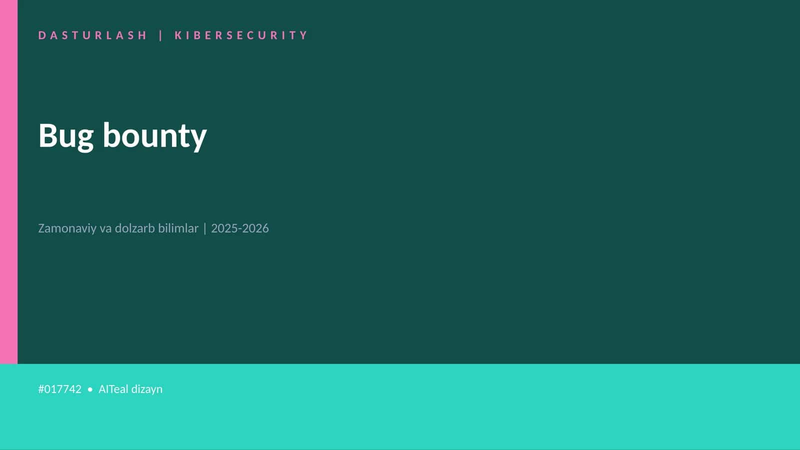 Bug bounty