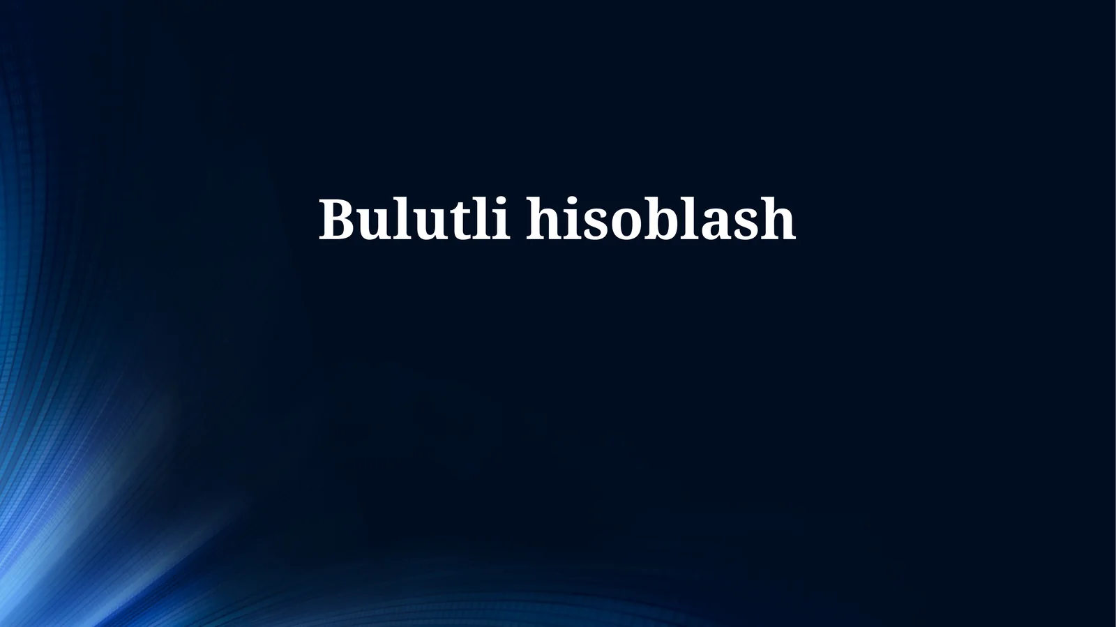 Bulutli Hisoblash