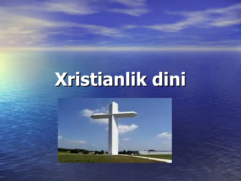 Xristianlik dini