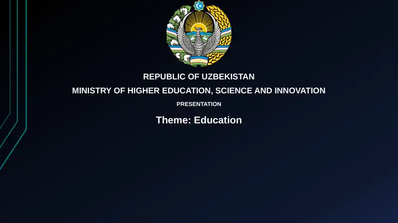 Presentation Theme: Education