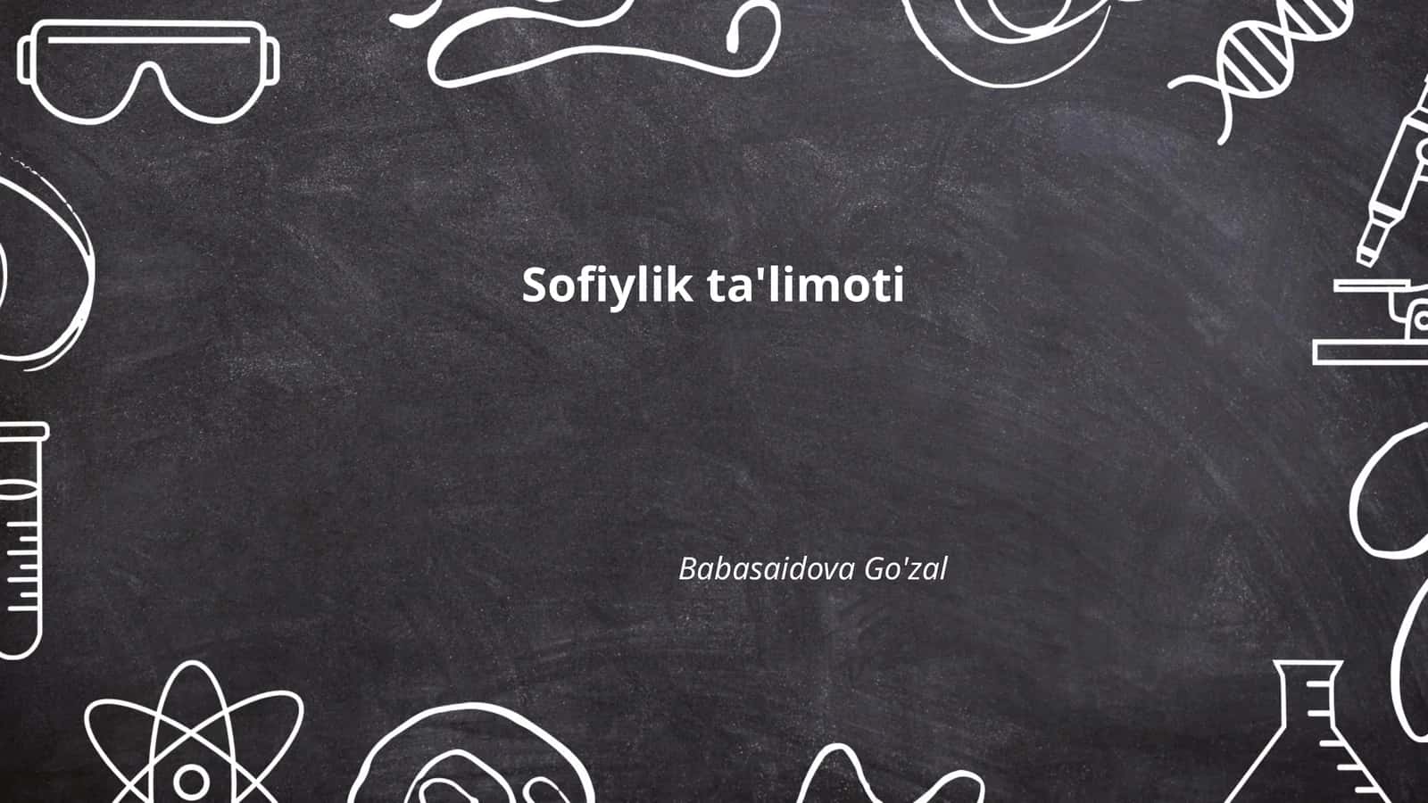 Sofiylik ta'limoti