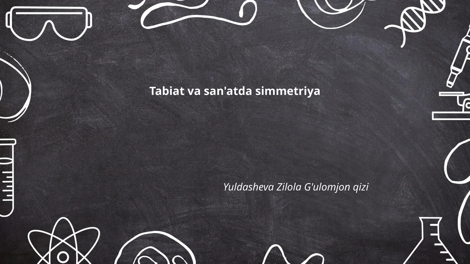 Tabiat va san'atda simmetriya
