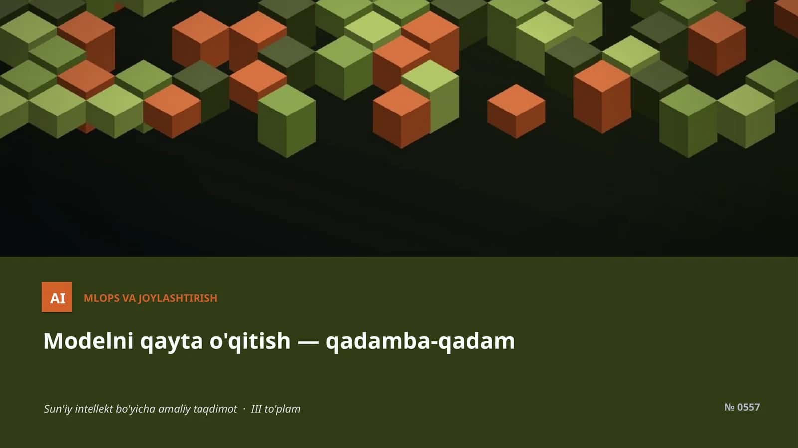 MLOps VA JOYLASHTIRISH