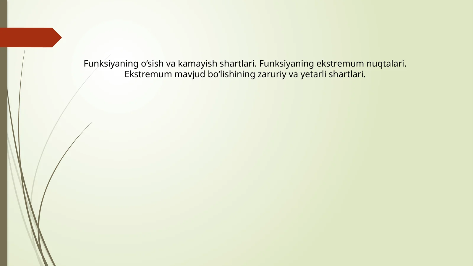Ekstremum nuqtalar