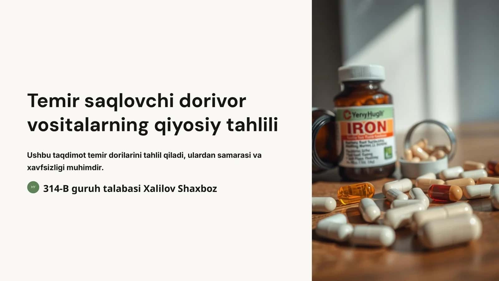Temir saqlovchi dorivor