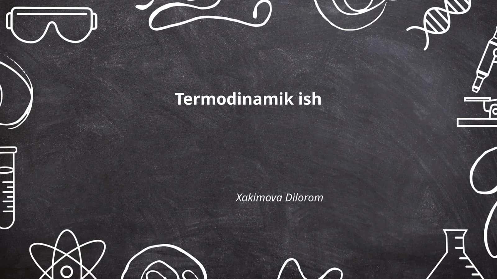 Termodinamik ish