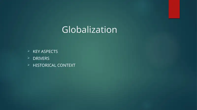 Globalization