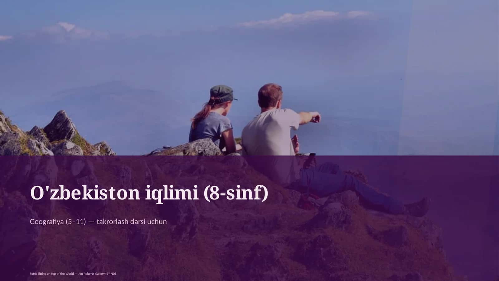 O'zbekiston iqlimi (8-sinf)