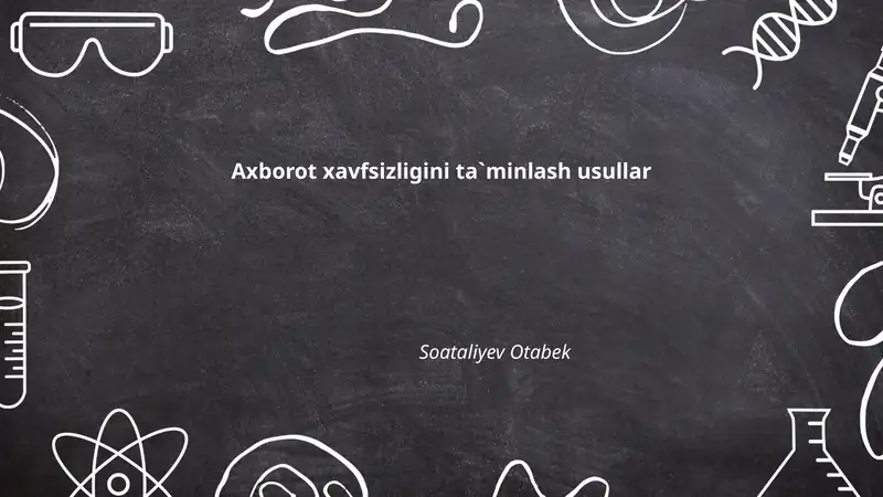 Ma'lumotlarni shifrlash (kriptografiya) usullari