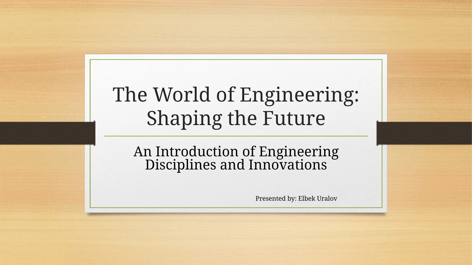 The World of Engineering:Shaping the Future