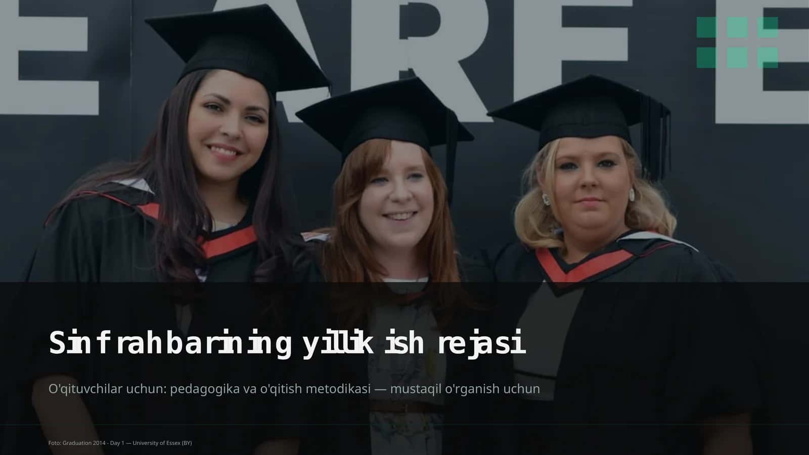 Sinf rahbarining yillik ish rejasi
