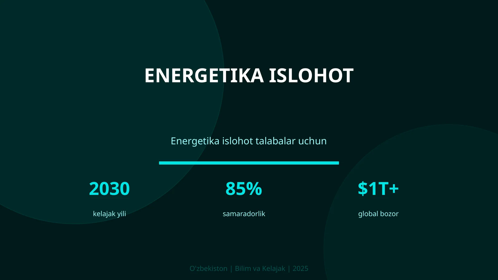 Energetika islohot