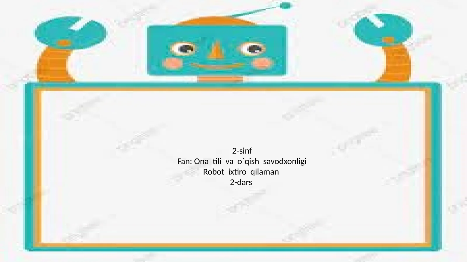 Robot ixtiro qilaman