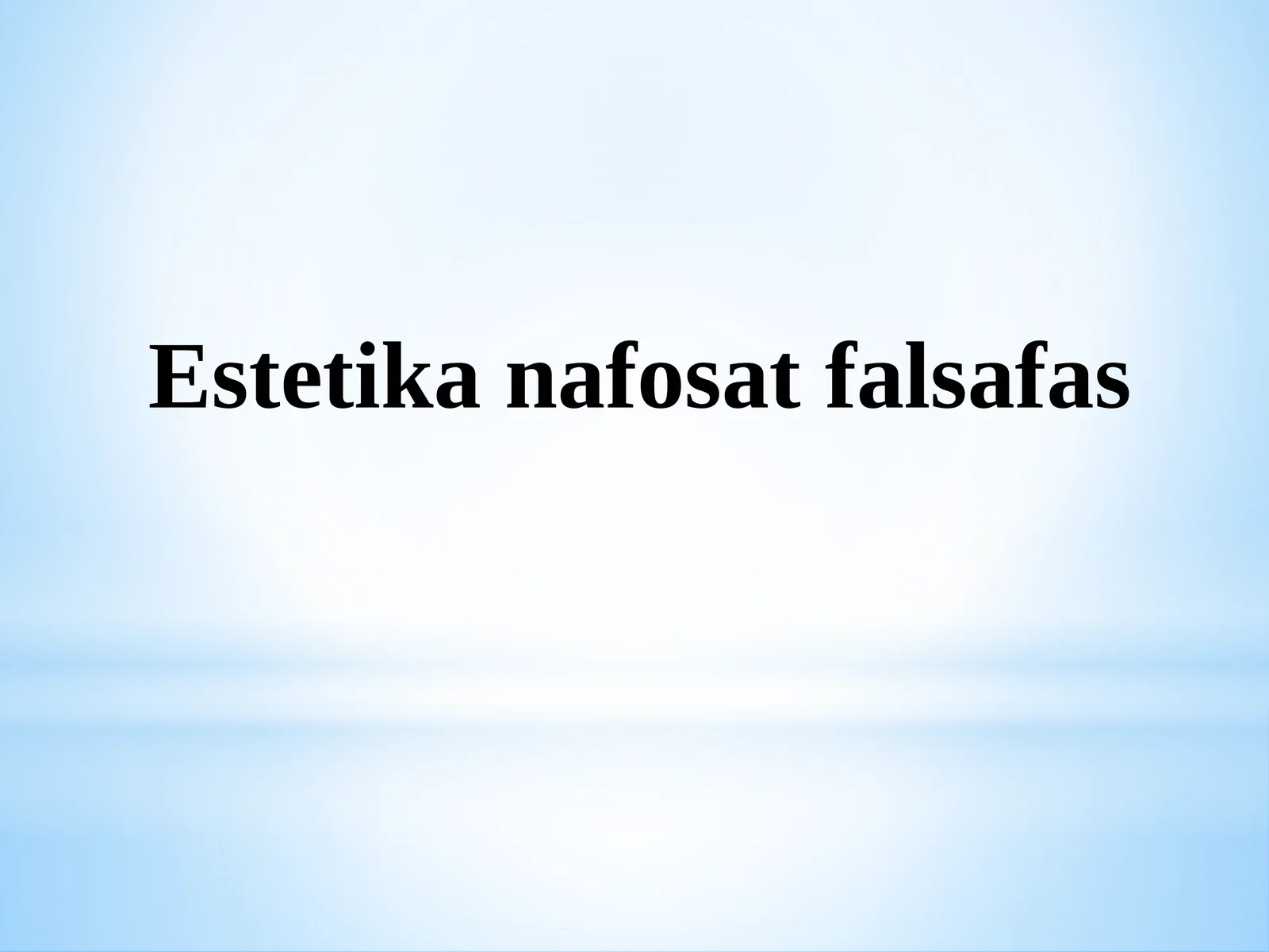 Estetikanafosatfalsafas